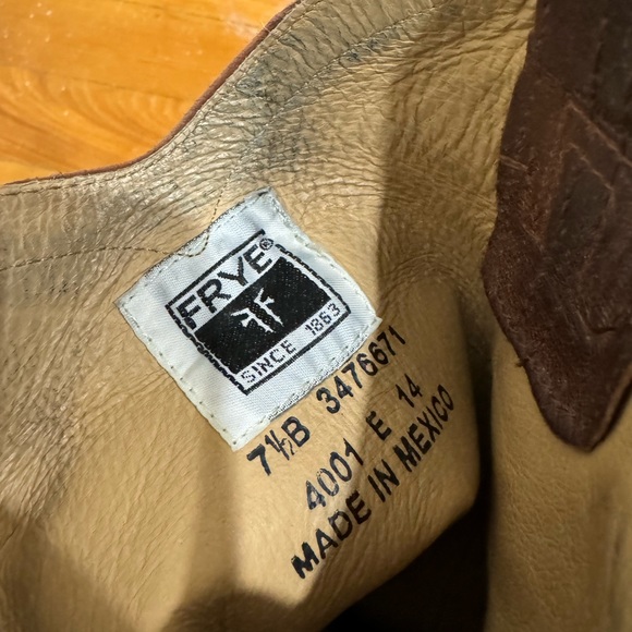 Frye Carson Ladies Cowboy Boots Size 7 1/2 B - Picture 5 of 6